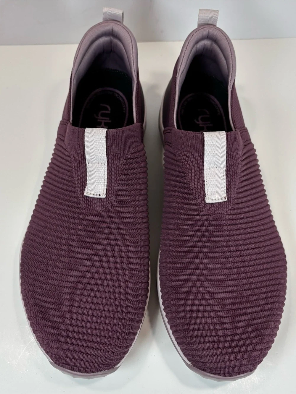 RYKA Women's 9 M Echo Knit Slip On Purple Sneakers Casual Comfort Support EUC